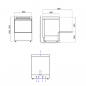 Preview: Spülmaschine 230V, 2,8kW, 600x600x820 mm, mit Ablaufpumpe