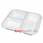 Preview: 200 Siegelschalen #603 aus weißem EPS dreigeteilt 900ml 262 x 247 x 40mm