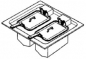 Preview: EKU Einbaufritteuse 600 x 600 mm 15,0 kW, 400V