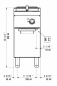 Preview: Zanussi Fritteuse 8,7 kW Standgerät, 400 x 730 x 850 mm