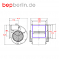 Preview: Radialventilator für Haubeneinbau 2000 m3/h