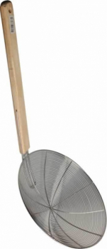 Wok Metallsieb mit Holzgriff Ø 32cm, ca 42cm Länge