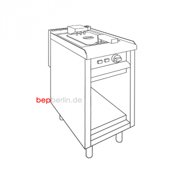 EKU Fritteuse 400 x 850 x 850 mm 7,5 kW, 400V extra stark