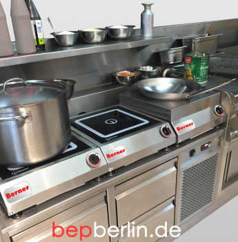 Induktions-Wok Edelstahlgehäuse 3,5 kW