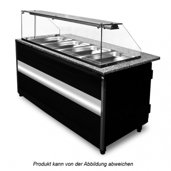 Verkaufstheke Gastroline 2500x800x1250 mm, 2 - 8 °C, LED-Beleuchtung