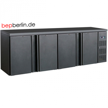 Barkühltisch,Flaschenkühltisch, Barkühlung, Schwarz, 2542 x 513 x 860 mm