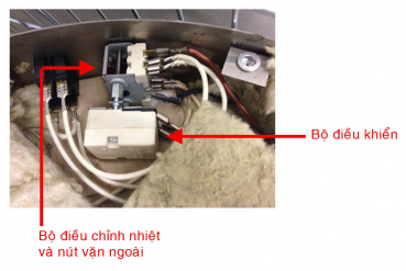 Vorsatzschalter und Knebel für die Heißepfanne