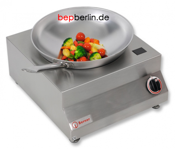 Wokpfanne-Inox Ø 36cm, sehr leicht, Tief ca.12cm